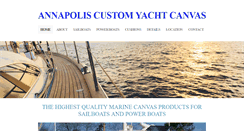 Desktop Screenshot of annapolis-custom-yacht-canvas.com