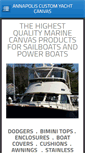 Mobile Screenshot of annapolis-custom-yacht-canvas.com