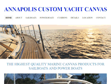 Tablet Screenshot of annapolis-custom-yacht-canvas.com